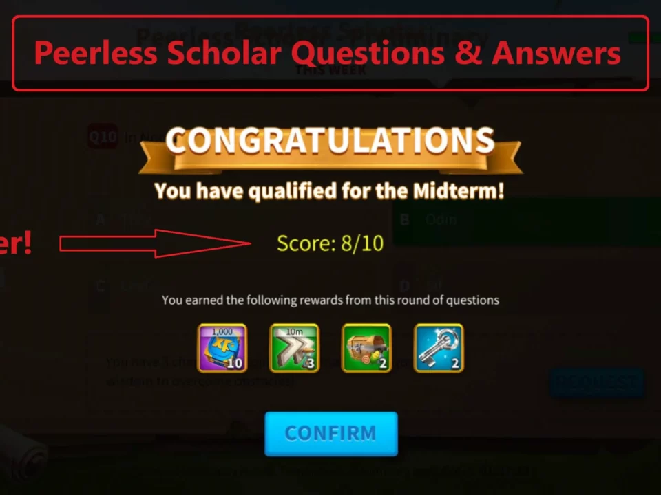rise of kingdoms deerless scholar questions and answers