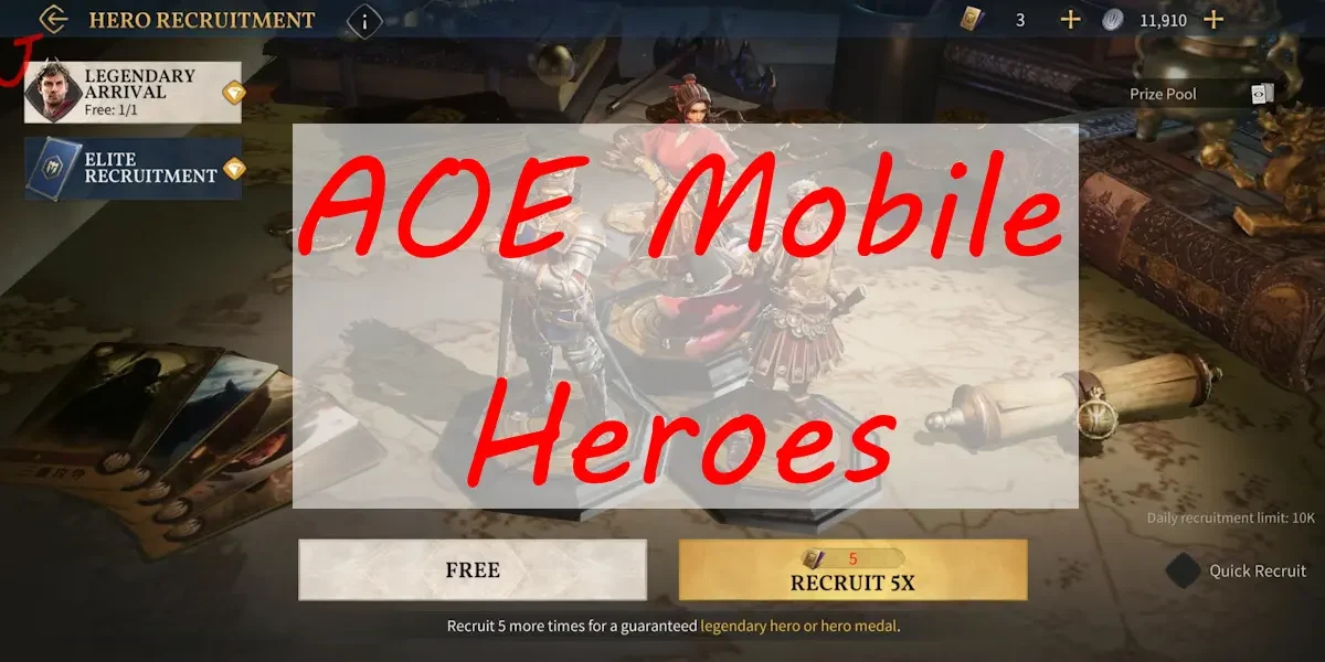 AOE Mobile Hero Recruitment