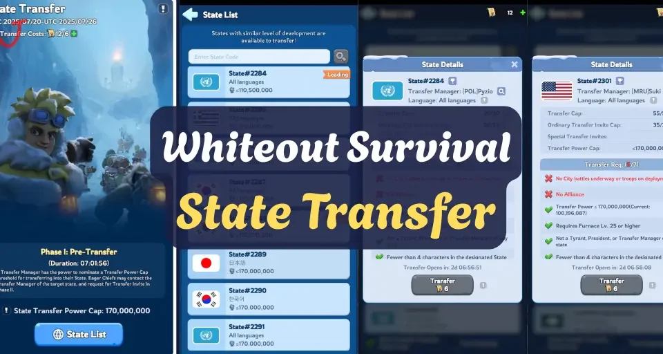 Whiteout Survival State Transfer